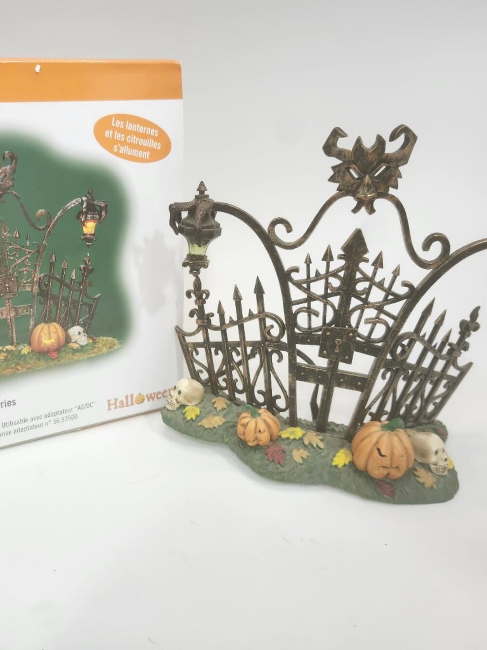 Retired Department 56 Halloween Village Accessories, Gothic Gate
